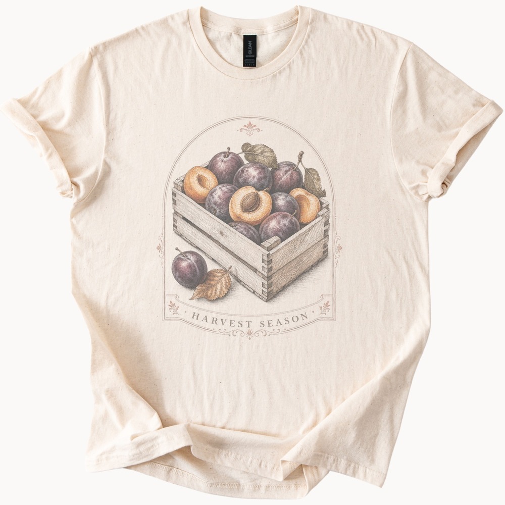 Harvest Season Retro Botanical Vintage Style Boho Tee